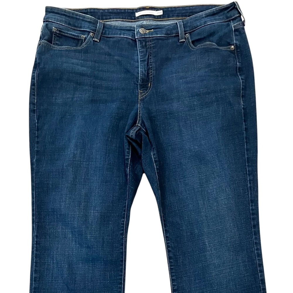 Levi’s 414 Classic Straight Jeans Women’s 20W Blue Mid Rise Stretch Denim 38x29